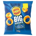 Hula Hoops BIG HOOPS SALT & VINEGAR 70g - Best Before: 16.11.24 